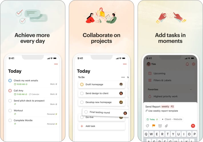 Todoist Task Management app for iPhone