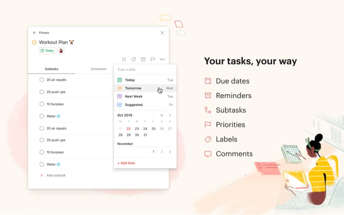 Todoist task management app for Mac