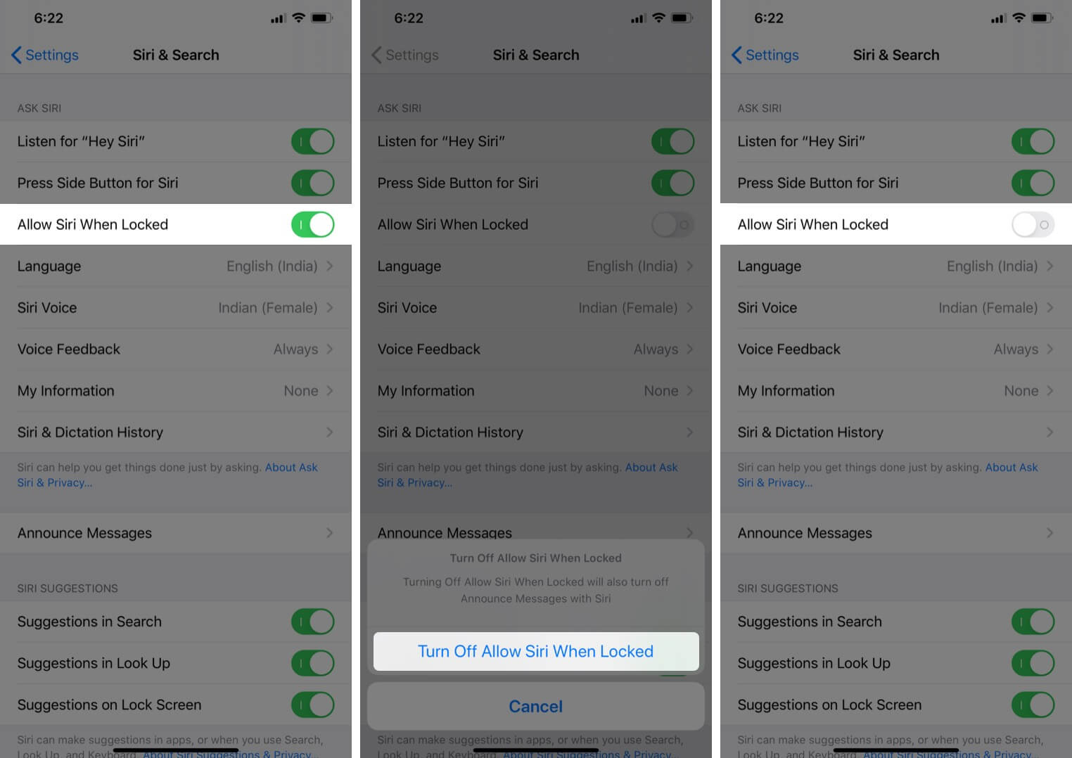 How to Turn off Siri on Lockscreen iPhone and iPad - 29