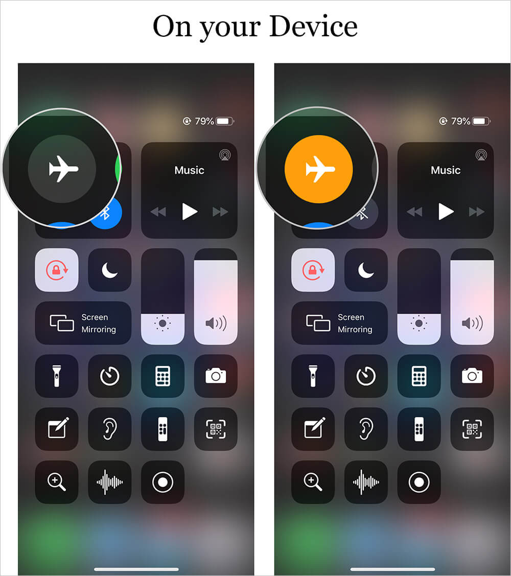 Turn On Airplane Mode on iPhone or Android Device