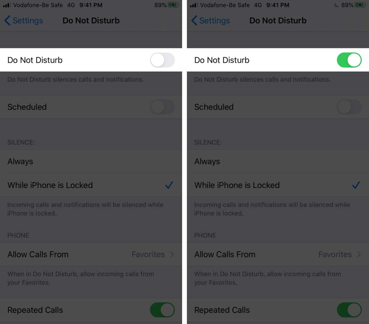 How to Allow Only Favorites Call on iPhone - 37