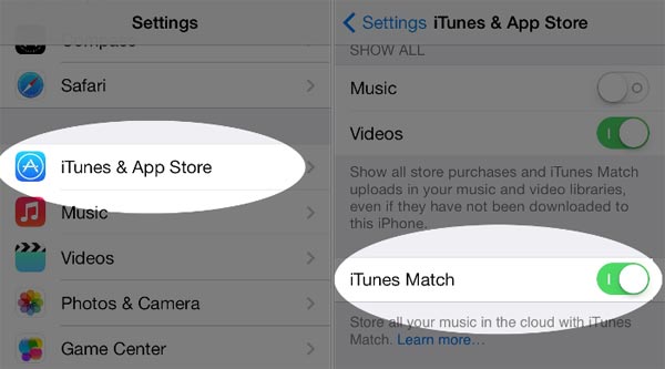 Turn On iTunes Match on iPhone and iPad