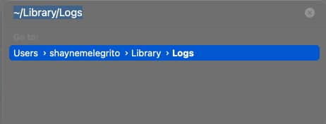 Type to open log files