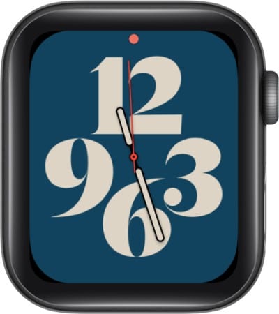 Typography Apple Watch face