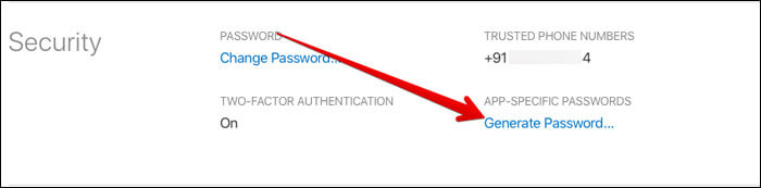 Under the security section select generate passwords Under the security section, select Generate Passwords