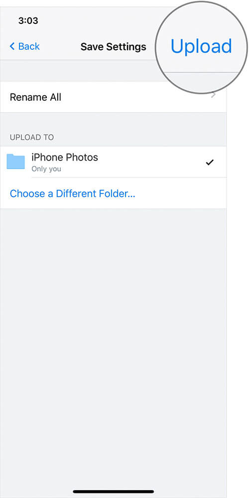 Upload iPhone or iPad Photos to DropBox