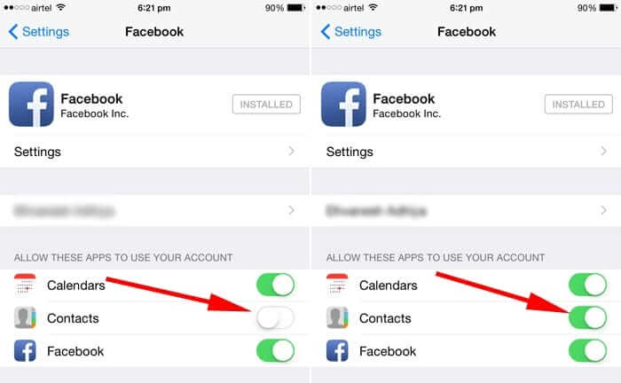 Use Facebook Profile Picture for iPhone Contacts
