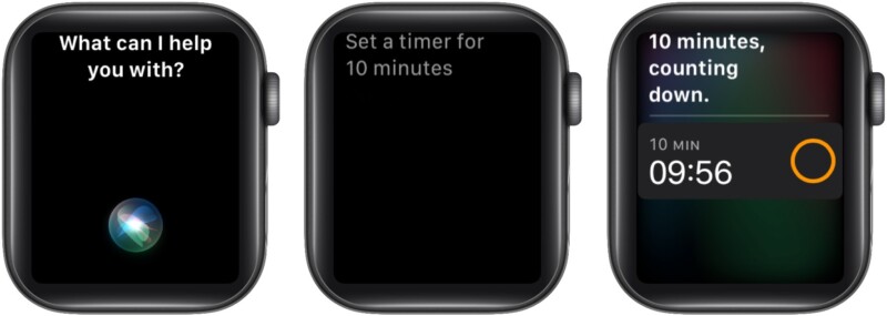 Use Siri to quickly set a timer on Apple Watch