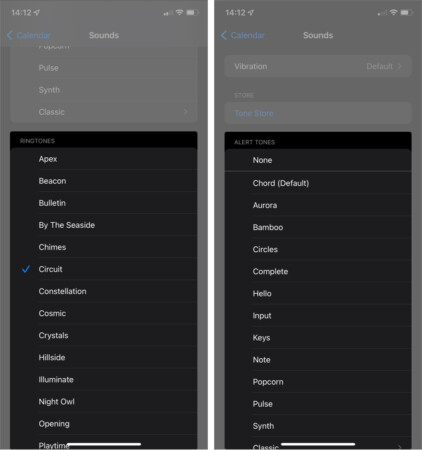 Calendar alerts not working on iPhone or iPad 12 Fixes Use a ring tone section to set alert tone in Calendar on iPhone