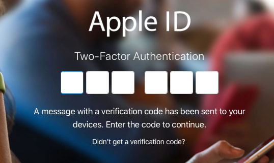 Verify your identity with two-factor authentication