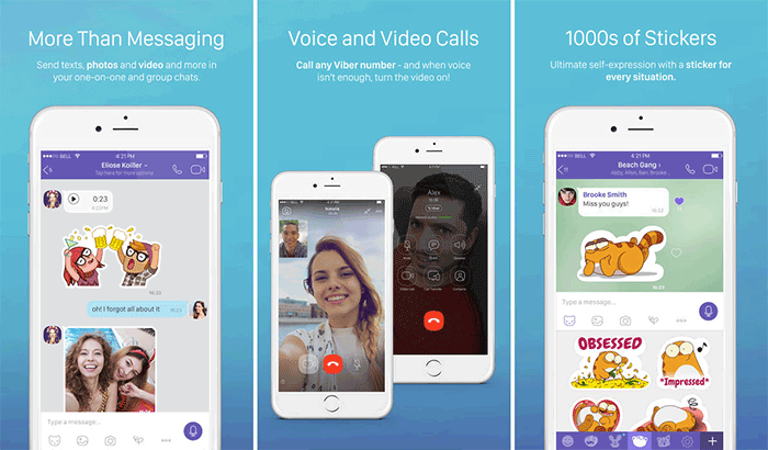 Viber Messenger FaceTime Alternative iPhone App Screenshot
