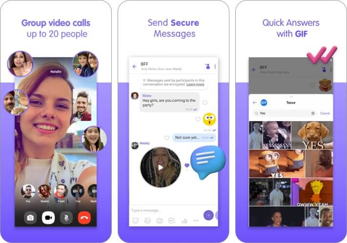 Viber Messenger iMessage Alternative app screenshot