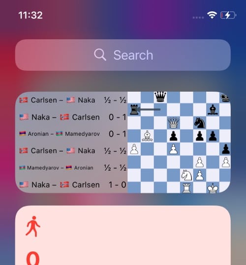 Watch Chess iOS widget