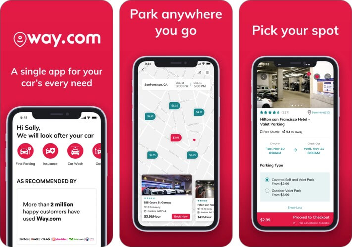 Way Parking and Auto Insurance iPhone App Screenshot