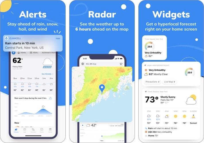 Weather by Tomorrow iPhone and iPad app screenshot
