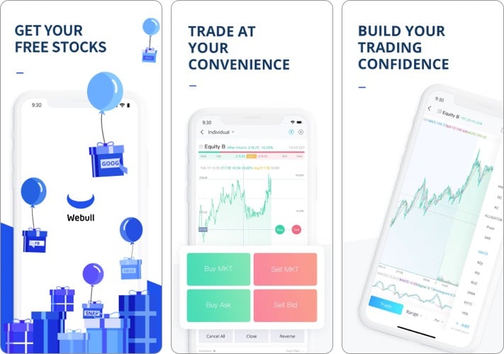 Webull best stock trading app for iPhone