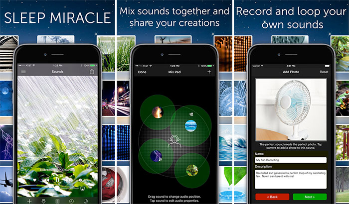 White Noise iPhone and iPad Sleeping App Screenshot