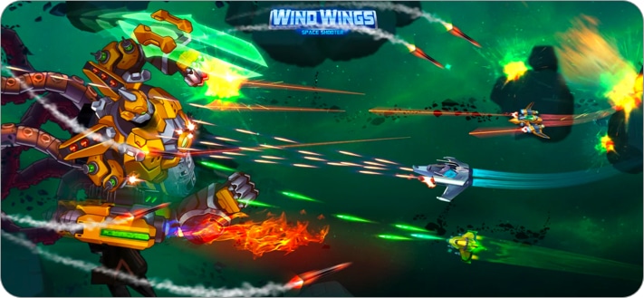 Wind Wings space shooter game for iPhone and iPad