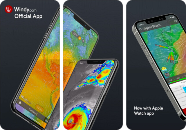 Windy.com weather app for iPhone