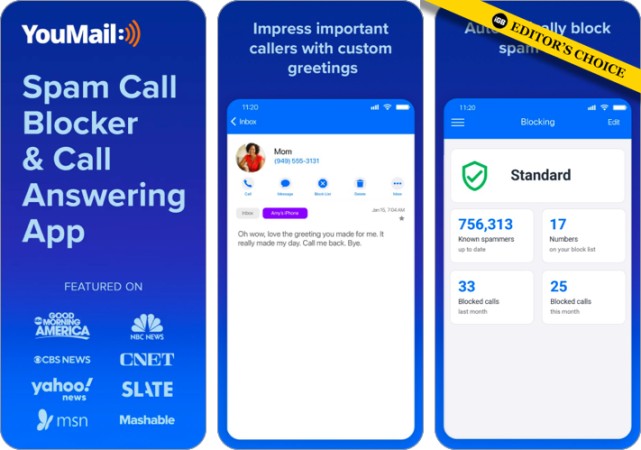 YouMail voicemail app for iPhone