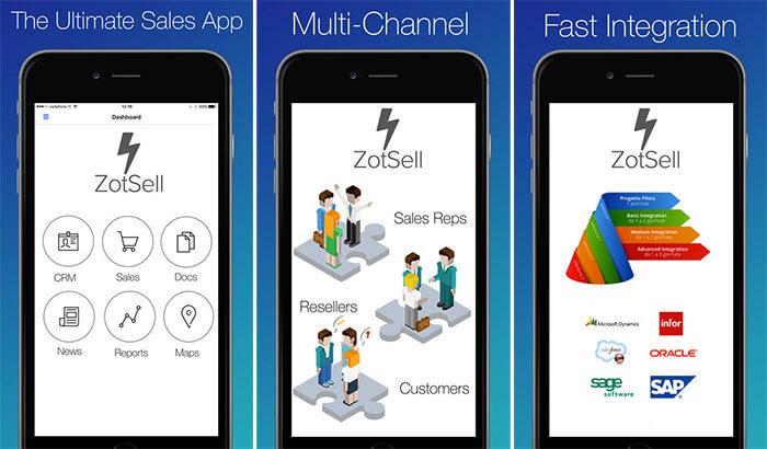 ZotSell B2B Orders iPad App Screenshot