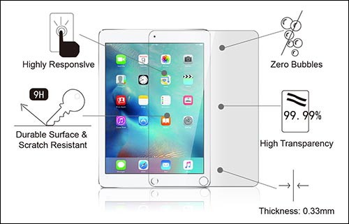 Amfilm tempered glass screen protector for ipad pro amFilm Tempered Glass Screen Protector for iPad Pro