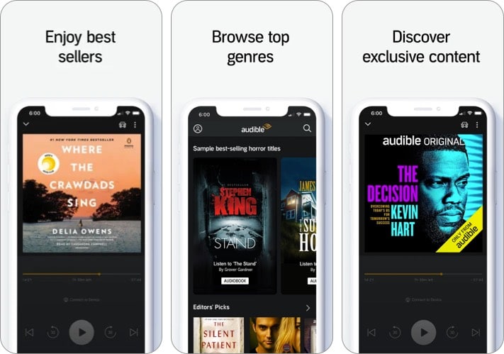 Audible audiobook iphone ipad app screenshot