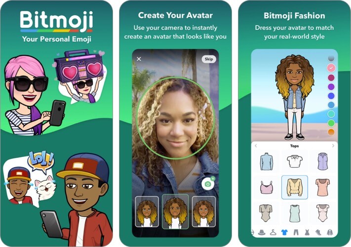 Bitmoji iPhone and iPad Emoji App Screenshot