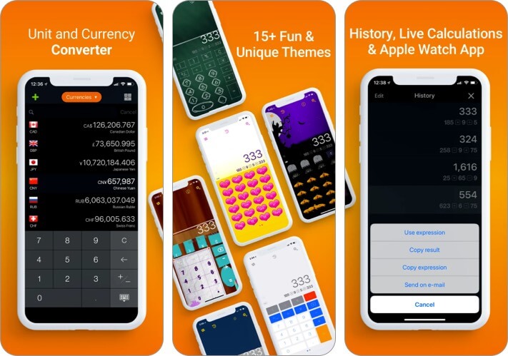 CalConvert Currency Converter iPhone and iPad Calculator App Screenshot