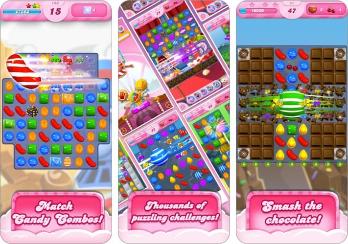 Candy Crush Saga iPhone Game Screenshot