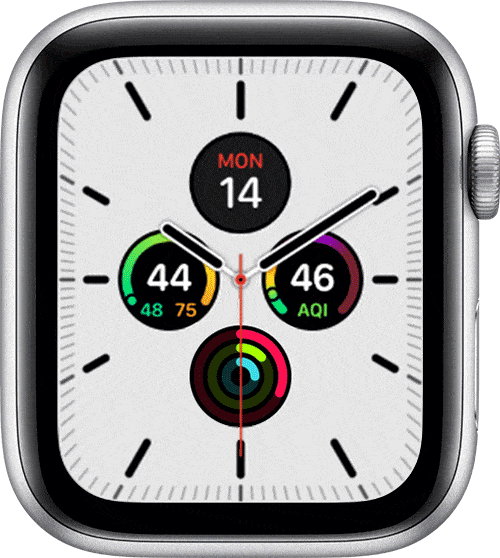 Change watch face on apple watch