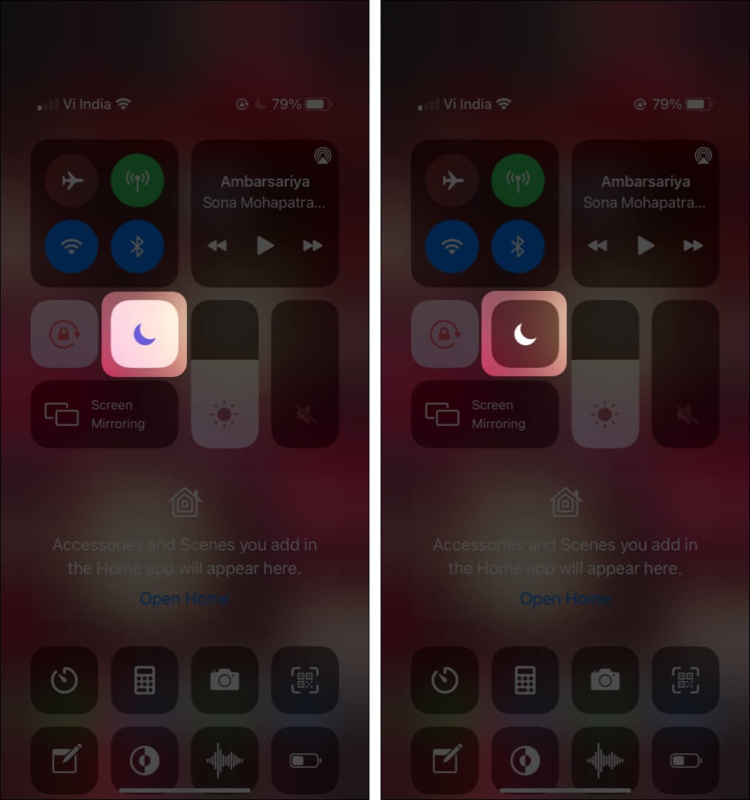 Check if do not disturb is on