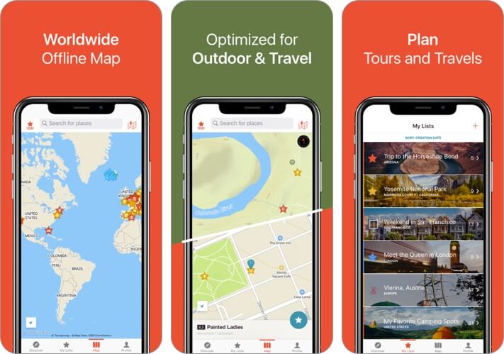 citymaps2go iphone and ipad offline map app screenshot