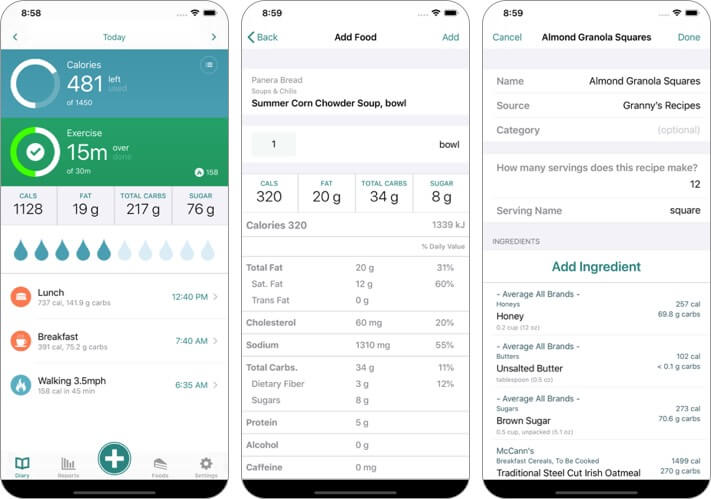 controlmyweight iphone and ipad weight loss app screenshot