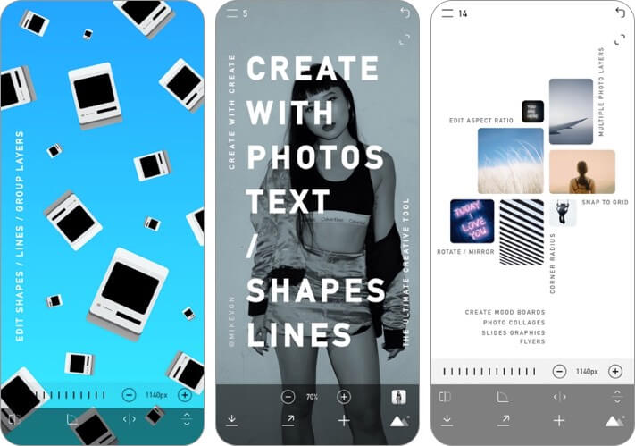create logo design iphone and ipad app screenshot