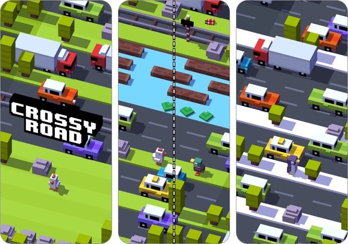 Crossy road two player iphone game screenshot