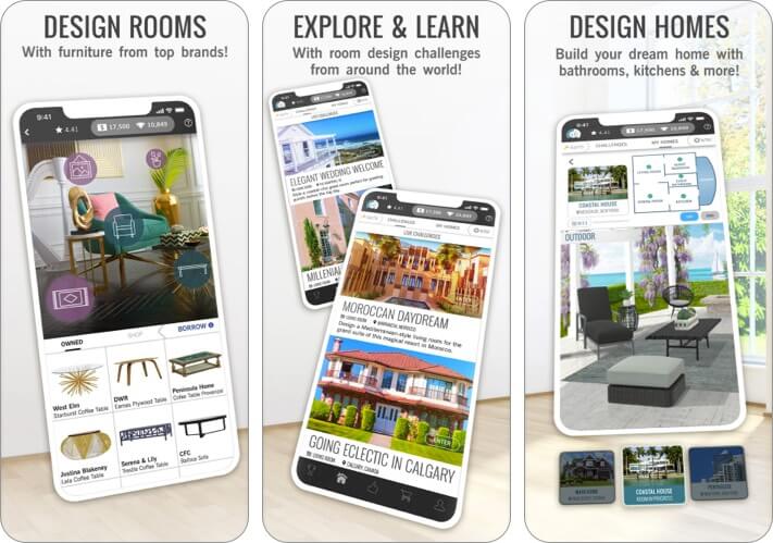 Design Home House Renovation iPhone and iPad App Screenshot