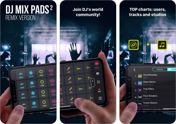 dj mix pads 2 iphone app screenshot
