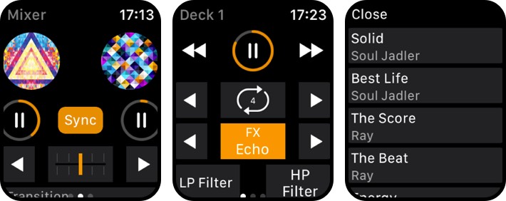 djay - dj app & ai mixer apple watch music app screenshot