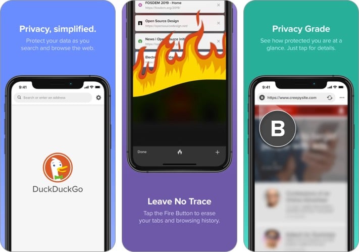 Duckduckgo privacy browser iphone and ipad screenshot