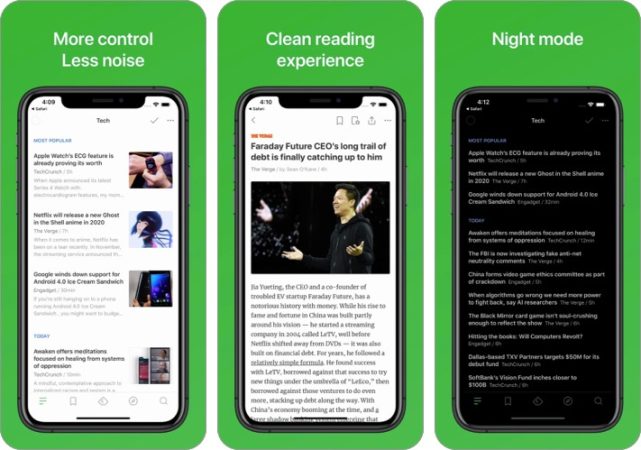 feedly news app iphone ipad screenshot