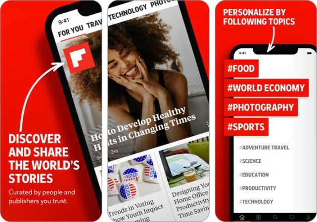 flipboard news app iphone ipad screenshot