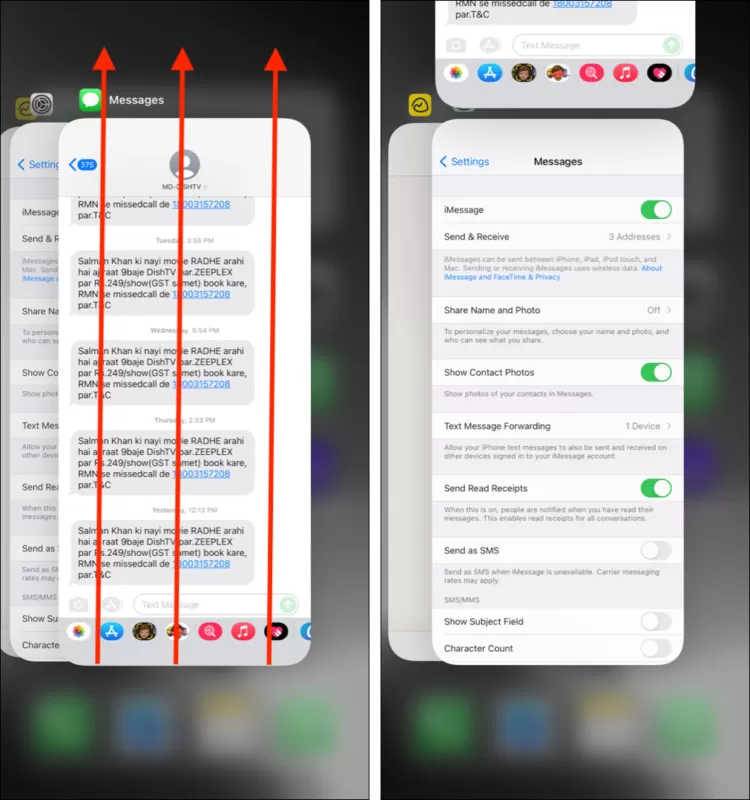 How to fix iPhone apps freezing after iOS 18 update Force quit the app