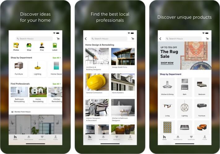 Houzz Home Design & Remodel iPhone and iPad App Screenshot