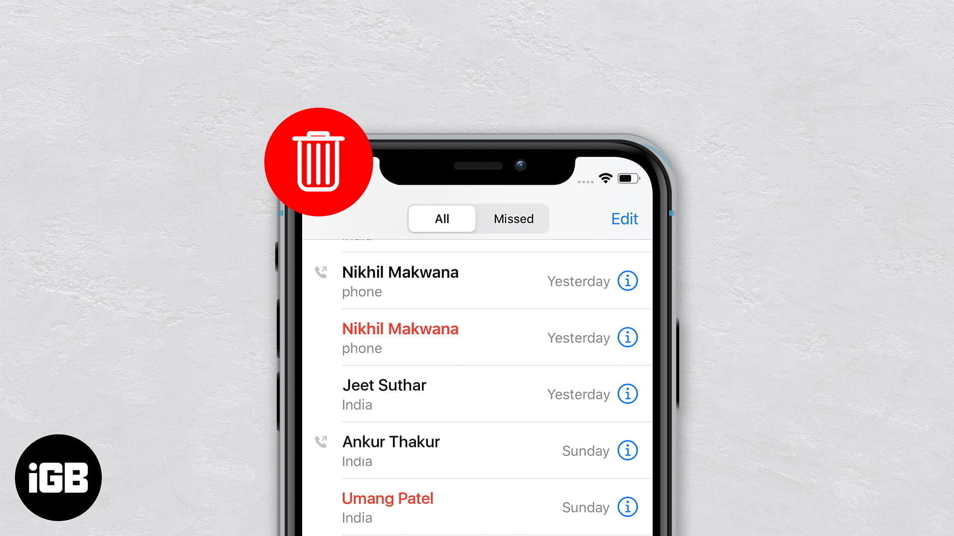 How to delete your call history on iphone