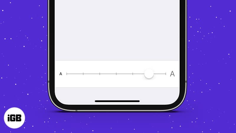 How to increase font size on iphone