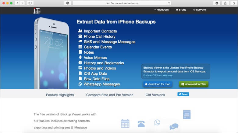iBackup Viewer Text Message Recovery Software
