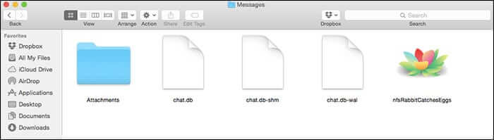 iMessage History files on Mac OS X