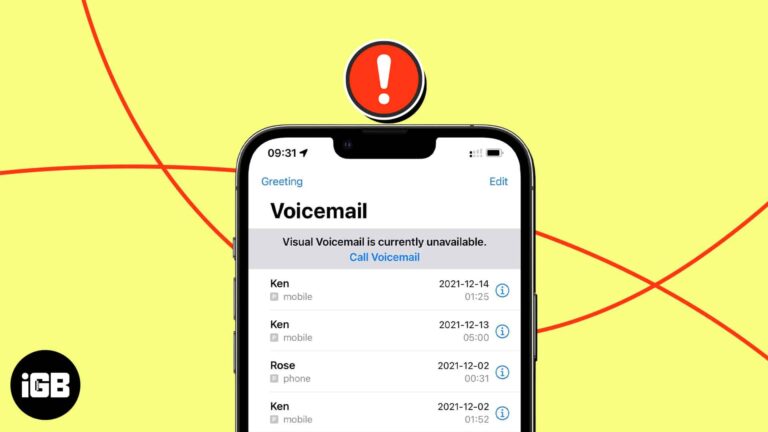 Iphone voicemail not working
