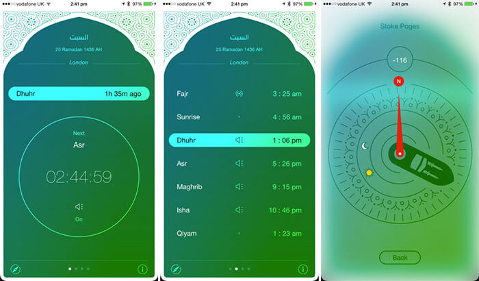 iPray Qibla iPhone and iPad App Screenshot